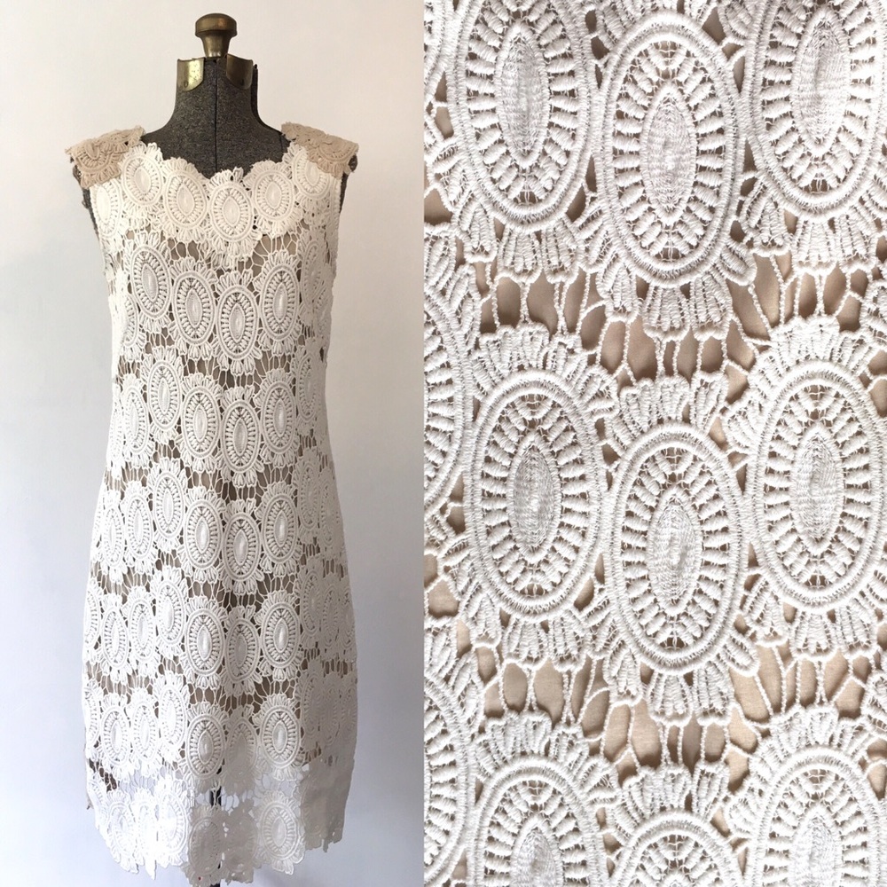 NWOT Yoana Baraschi Crochet Lace Overlay Dress